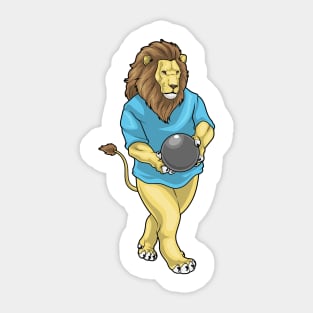 Lion Bowling Bowling ball Sticker
